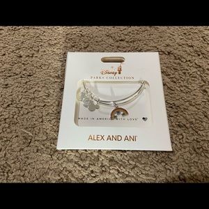 Alex and Ani Disney Parks Collection Rainbow Mickey Ears Charm Bracelet Pride